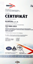 Certifikát ISO 9001:2015